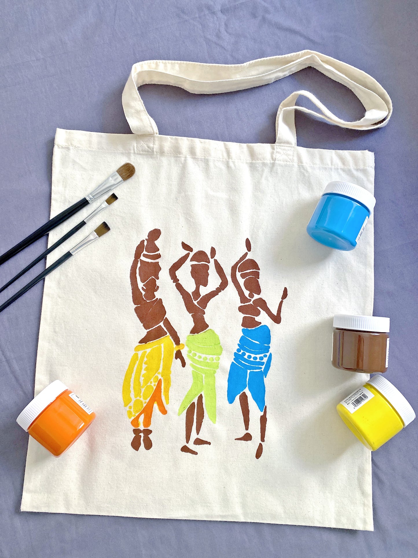 artistic cotton tote for eco lifestyle