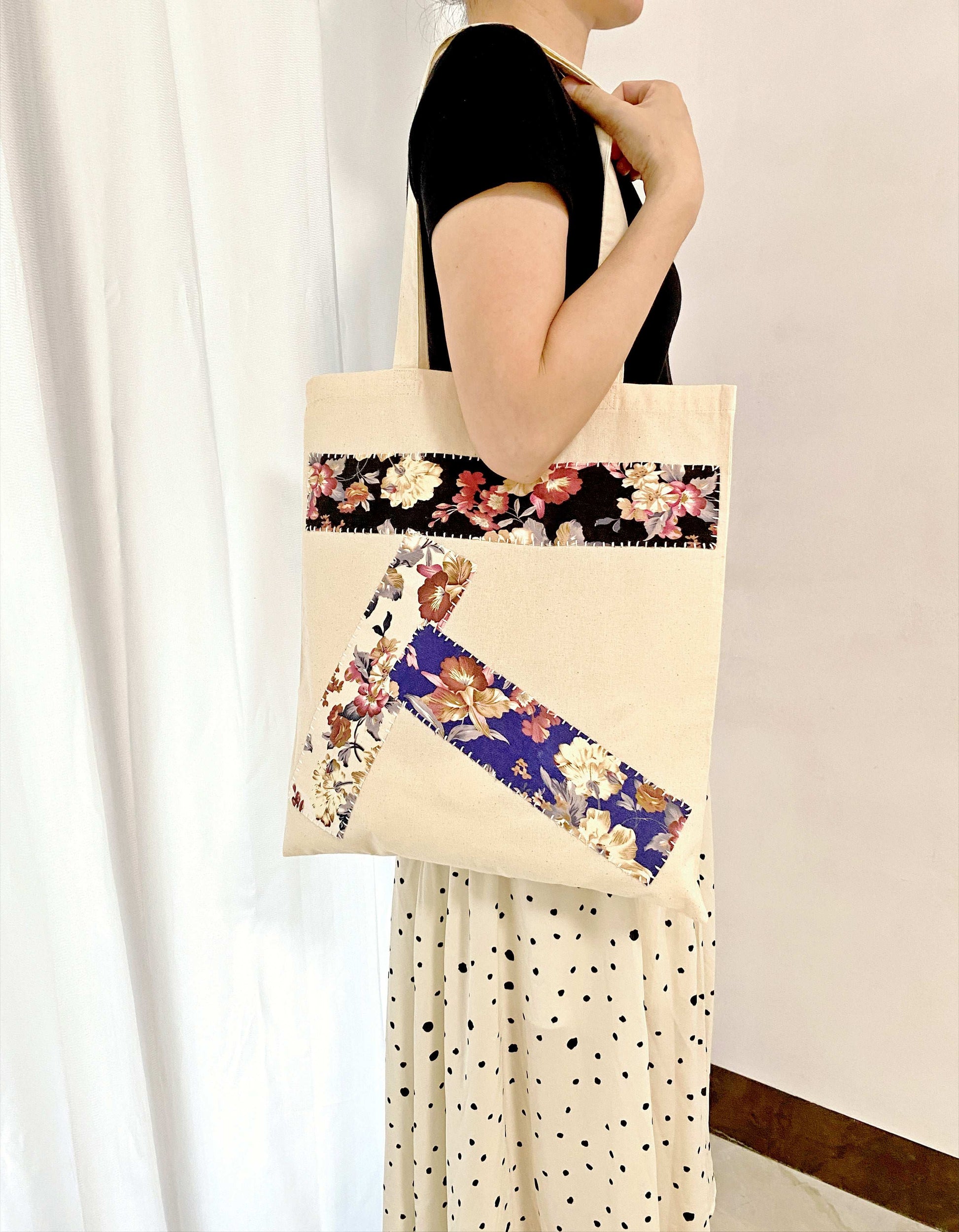 Neutral tone tote with artisanal details
