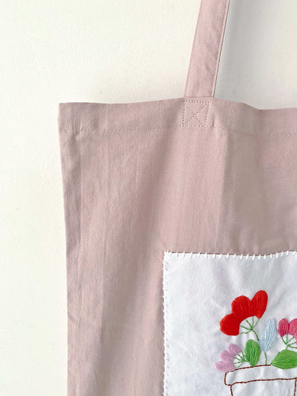 Soft embroidered tote bag for women who value uniqueness