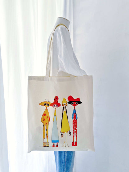 Eco-friendly bag with artistic print, perfect for thoughtful gifting.