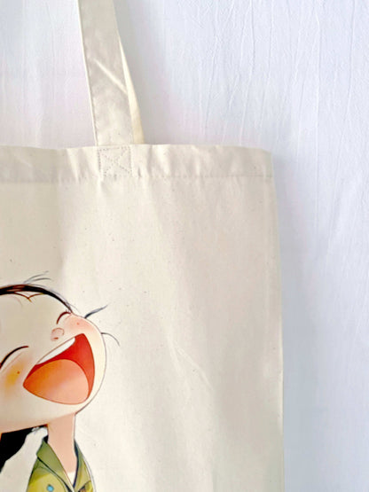 Lightweight cotton tote bag for mindful daily errands.