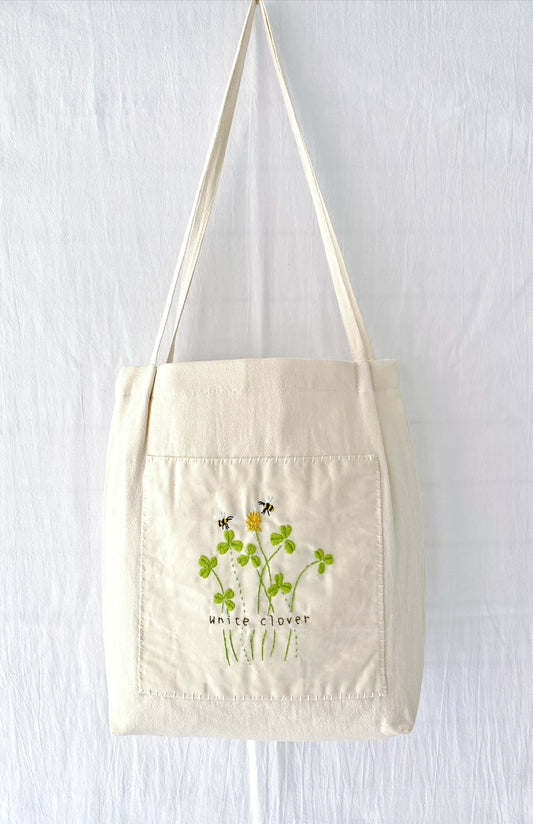 hand-stitched floral tote for casual chic outfits