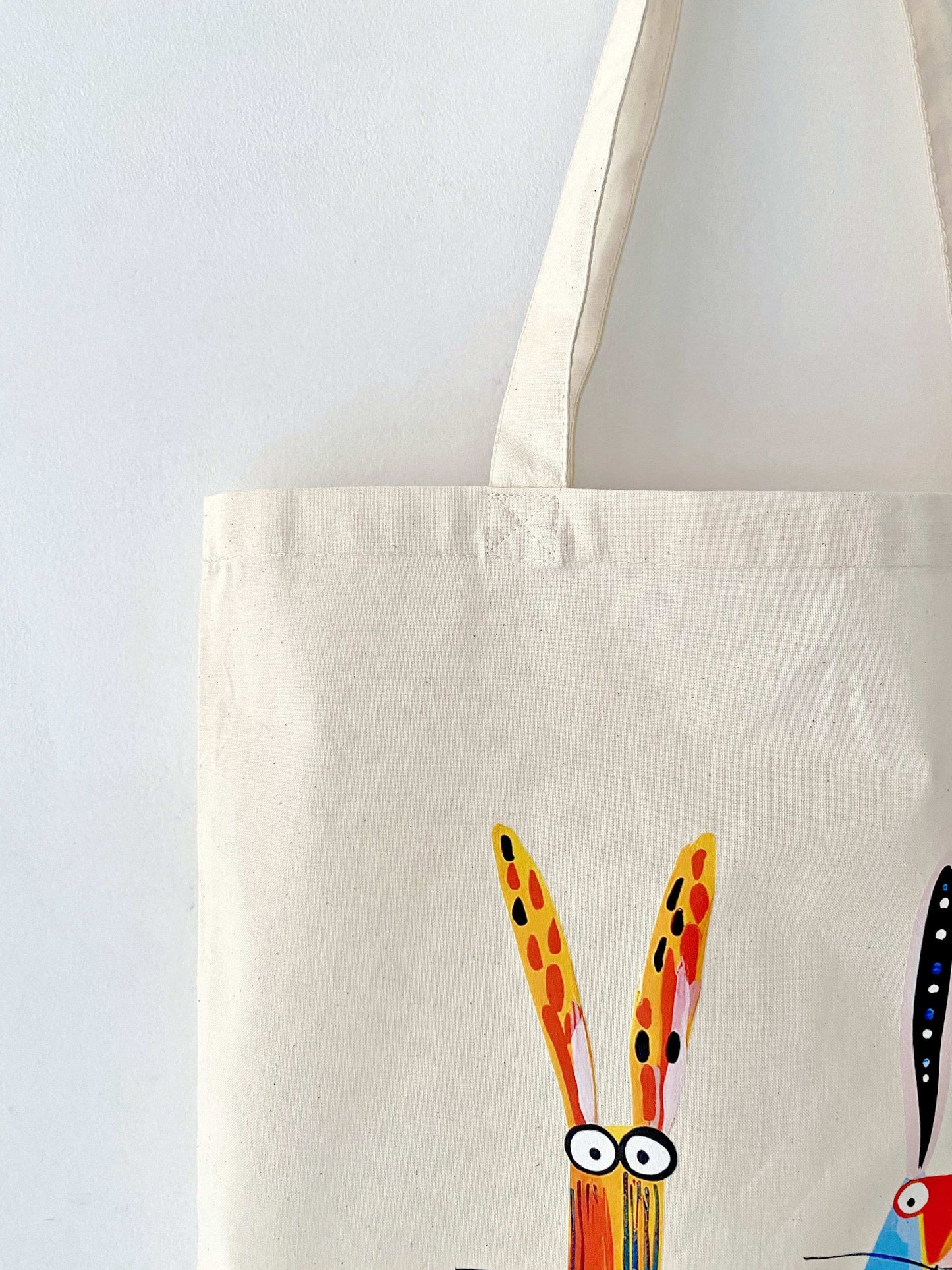 Hand-printed eco bag designed for mindful shoppers who value simplicity.