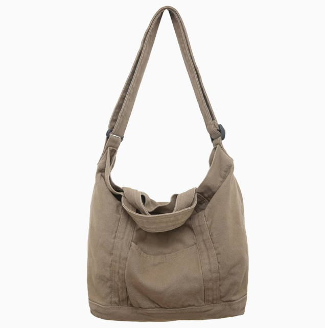 Versatile Canvas Crossbody Bag for Women, Great for Shopping, Travel, and Crafting