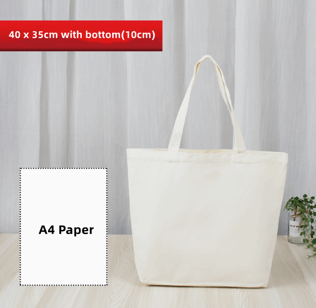 Durable and Roomy Canvas Shopper Bag for Market and Street Shopping