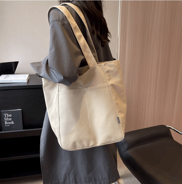 Personalized Eco-Friendly Canvas Tote Bag for Shopping and Daily Use