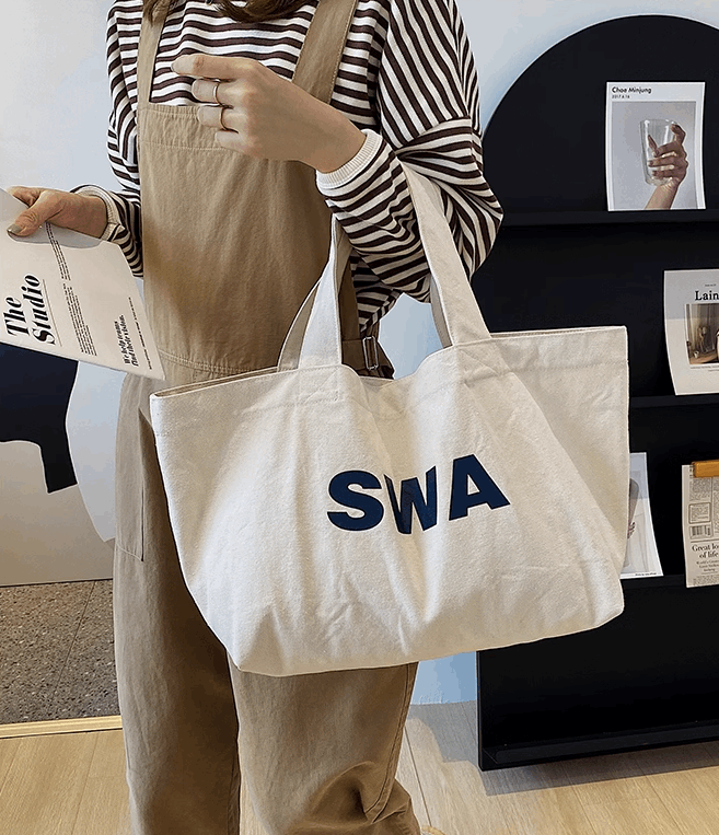 Personalized Eco-Friendly Canvas Bag for Embroidery and Shopping