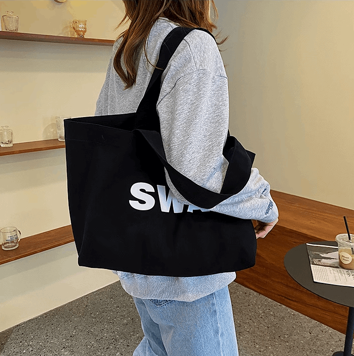 Personalized Embroidery-Ready Canvas Tote Bag for Daily Use