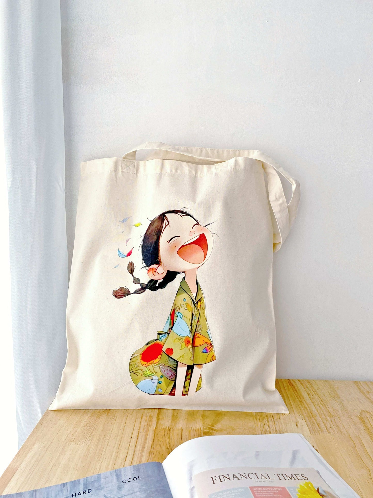 Hand-printed cotton tote as thoughtful gift