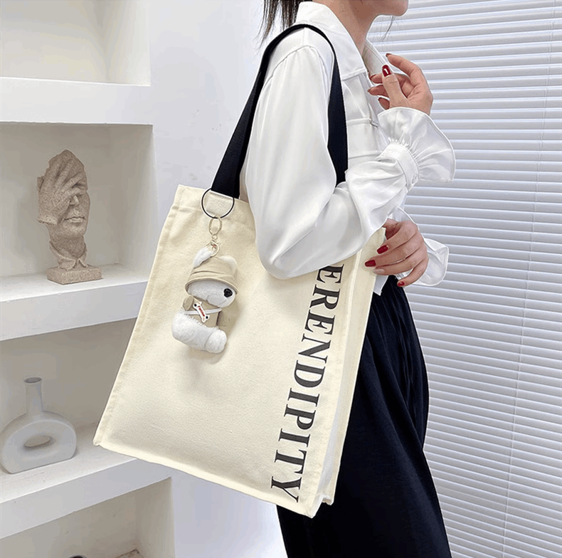 Large Durable Canvas Tote Bag For Shopping, Fashion, And DIY Crafting