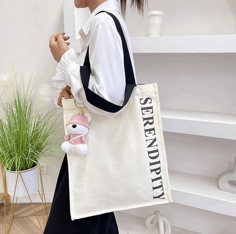 Eco-Friendly Large Canvas Bag For Shopping And Everyday Travel