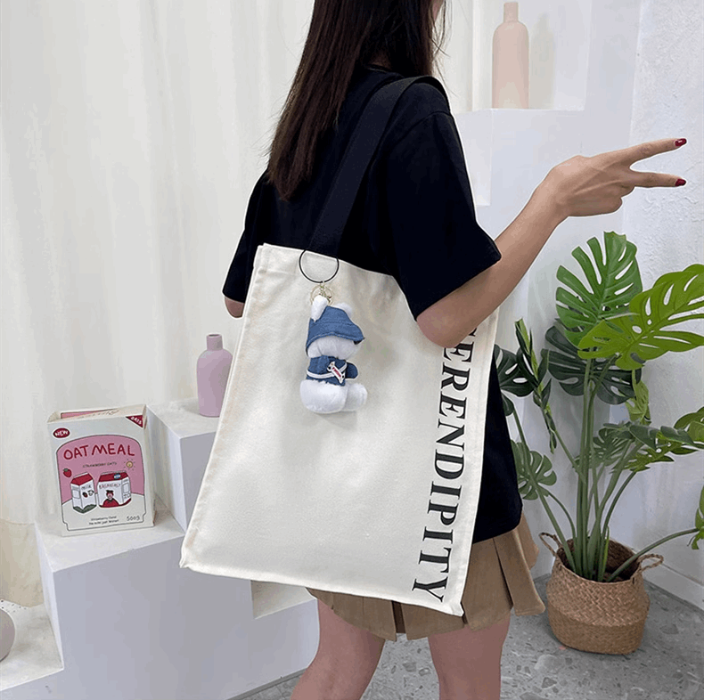 Personalized Embroidery Canvas Tote Bag For Travel And Daily Use