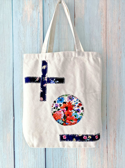handmade-inspired patchwork tote for creative lifestyle lovers