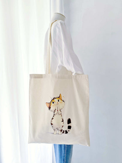 creative cat-themed shoulder bag for everyday minimalists