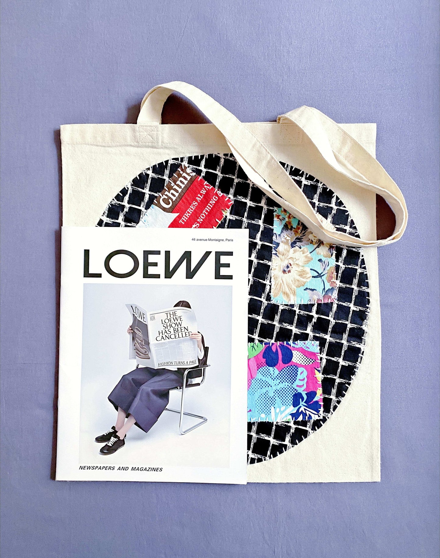 relaxed-style patchwork bag for sustainable lifestyle lovers