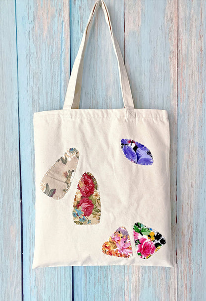 Artistic canvas bag perfect for daily errands, work, or weekend coffee moments