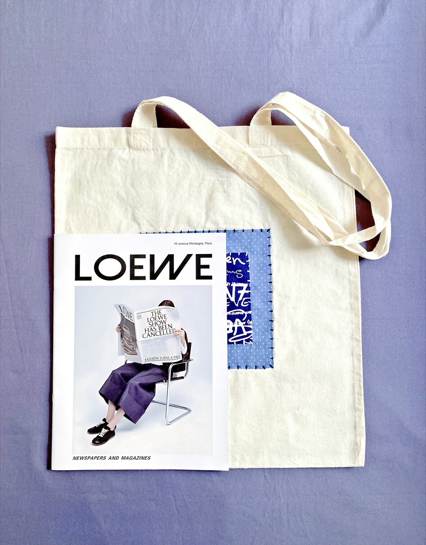 sustainable cotton shopping bag with unique design