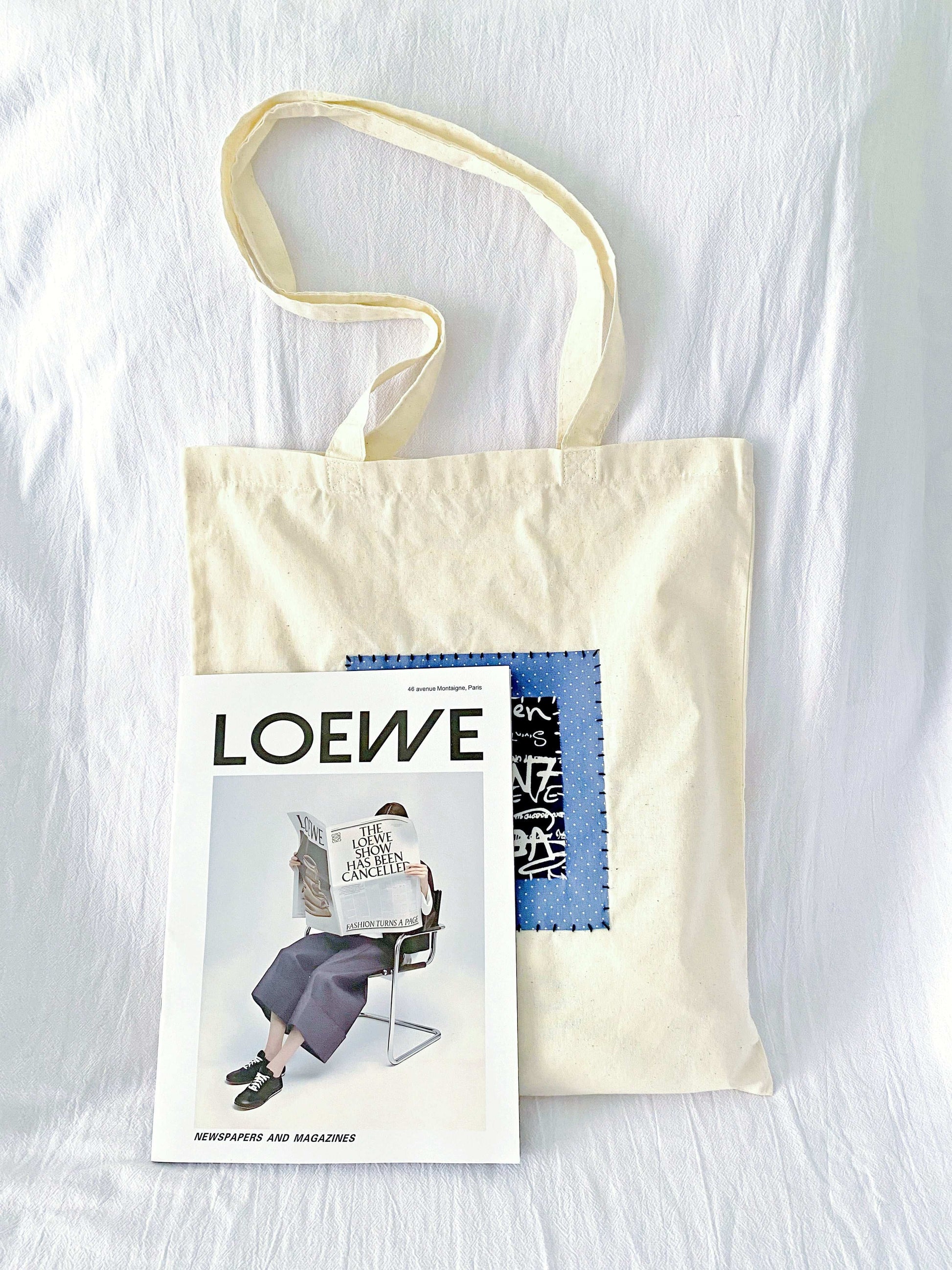 Eco-conscious women's tote with super soft feel and sustainable handcrafted details
