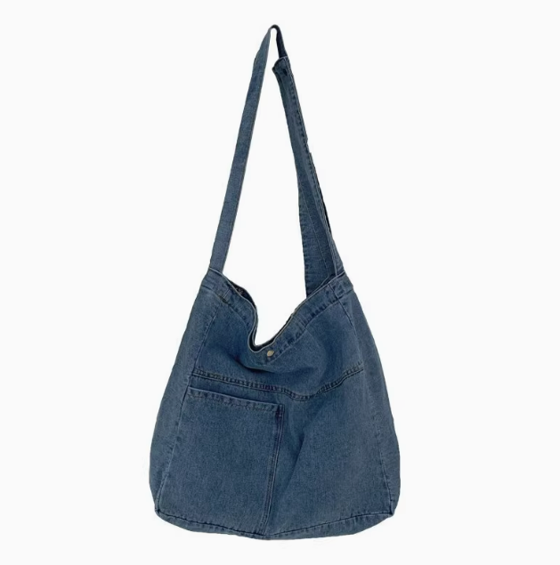 Handmade Denim Crossbody Bag