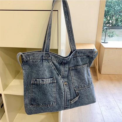 DIY Embroidery Denim Shoulder Bag