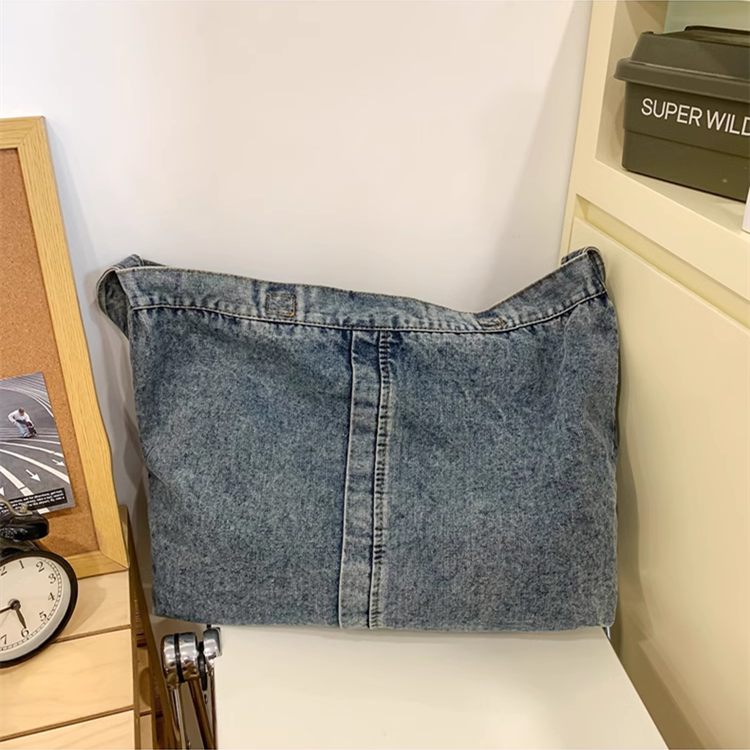 Eco-Friendly Denim Tote for Craft Enthusiasts