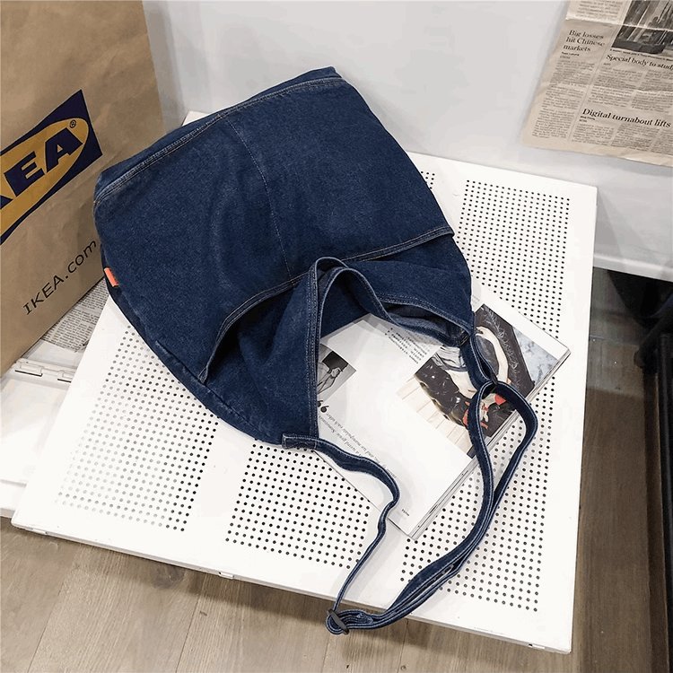 Denim Crossbody Bag for Craft Projects