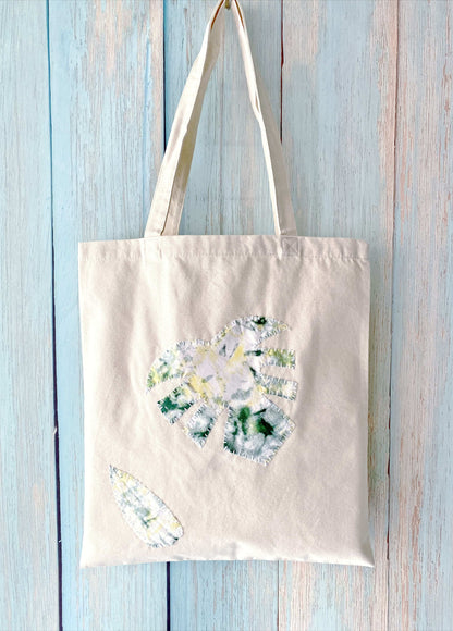 Leaf Patch Canvas Tote
