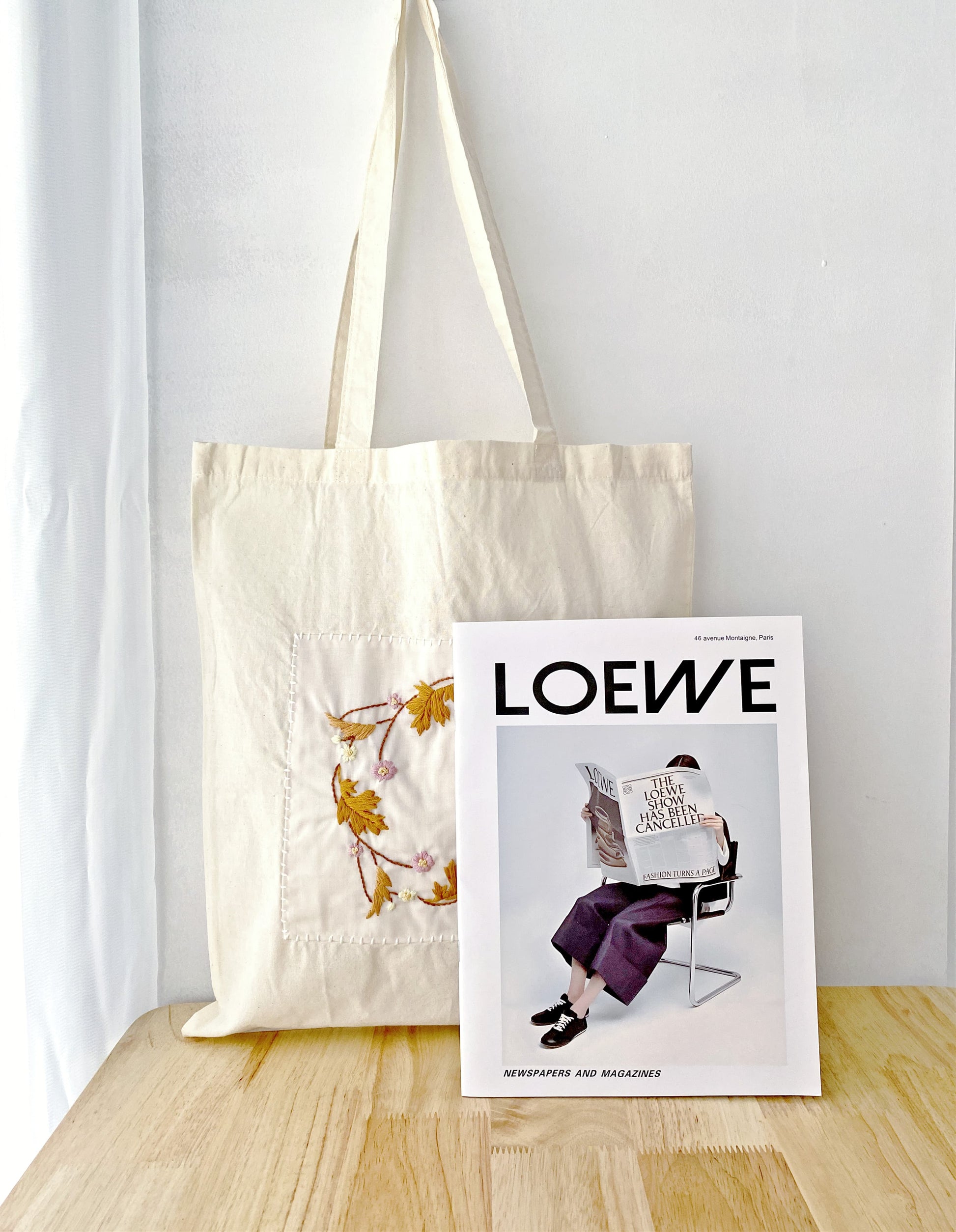 relaxed style cotton tote with soft eco friendly materials