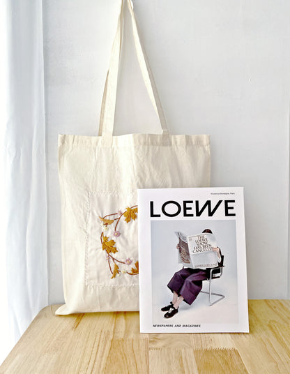 relaxed style cotton tote with soft eco friendly materials