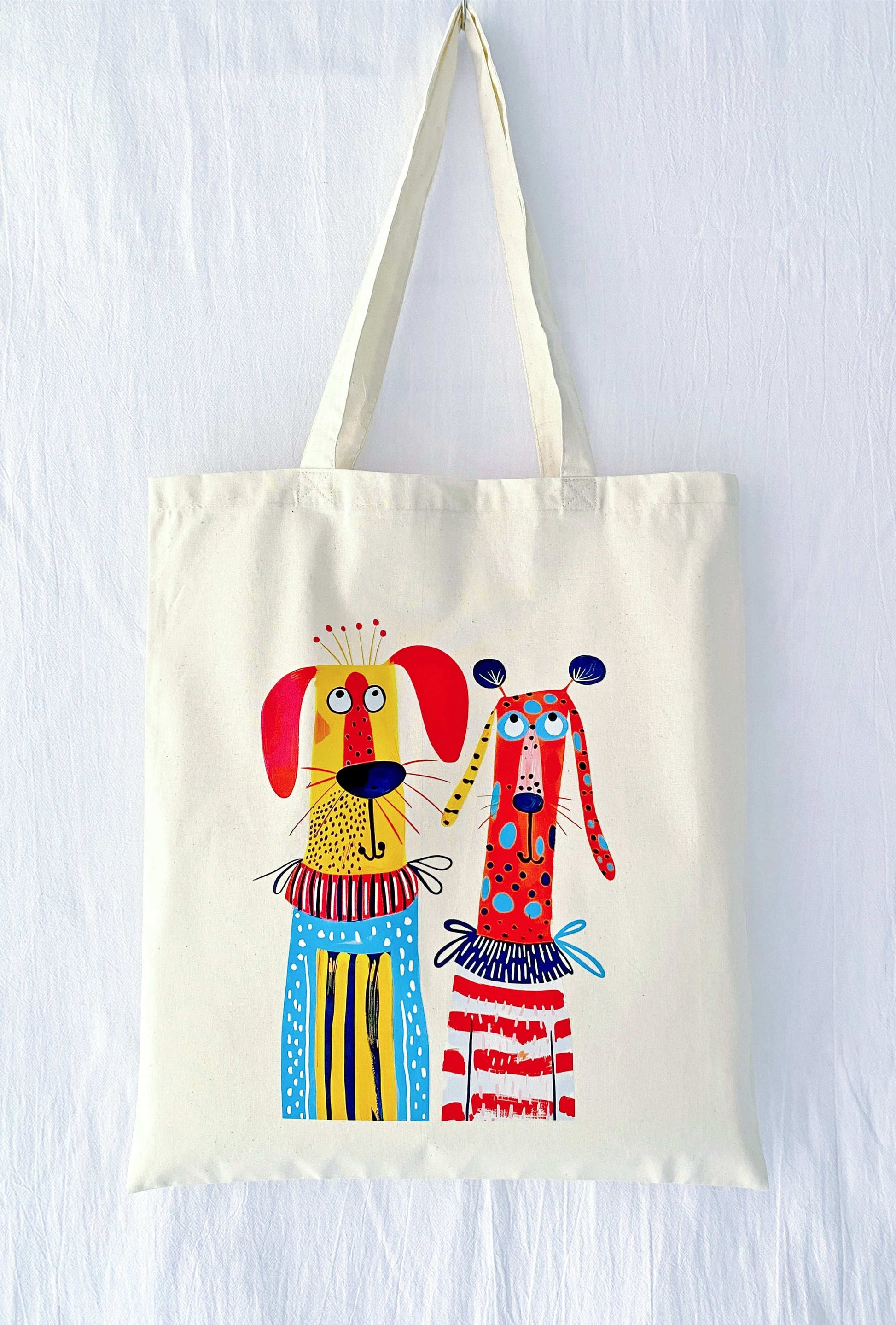 Handcrafted-look cotton tote perfect as a thoughtful eco-friendly gift.
