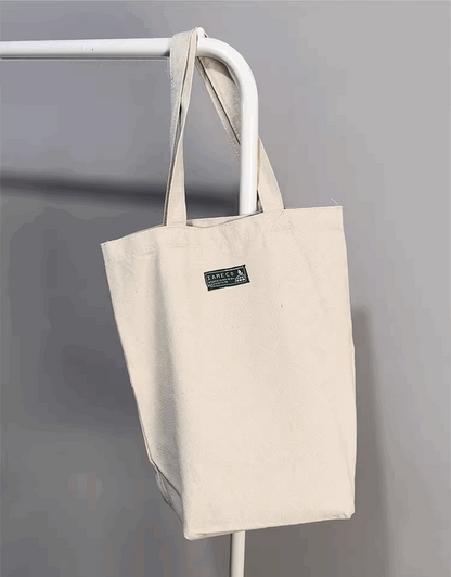 Durable and Reusable Canvas Shopping Bag for Groceries, Travel, and Casual Outings