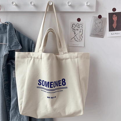 Personalized Eco-Friendly Canvas Tote Bag with Embroidery Design