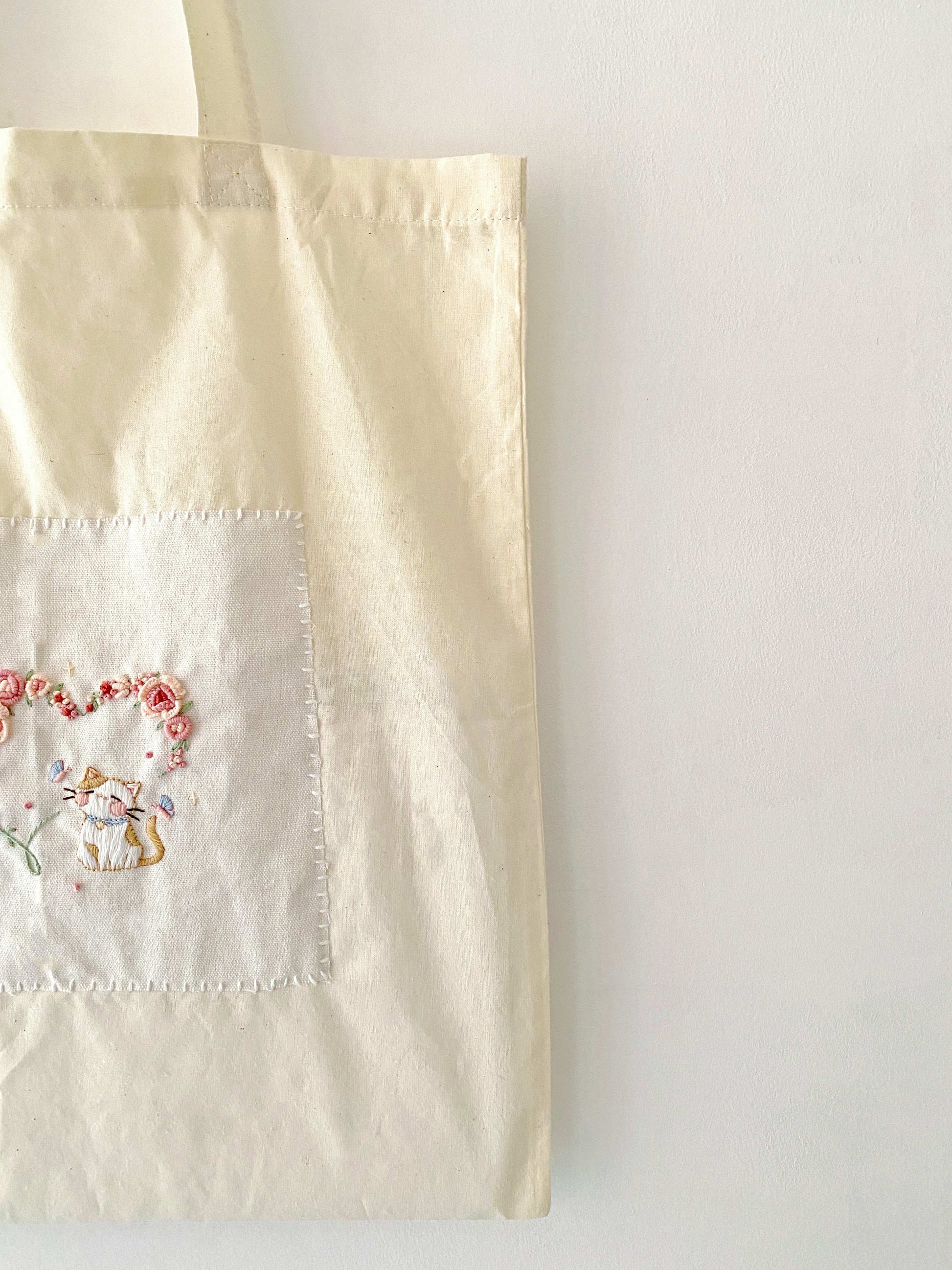 Artisanal embroidery tote for gifting