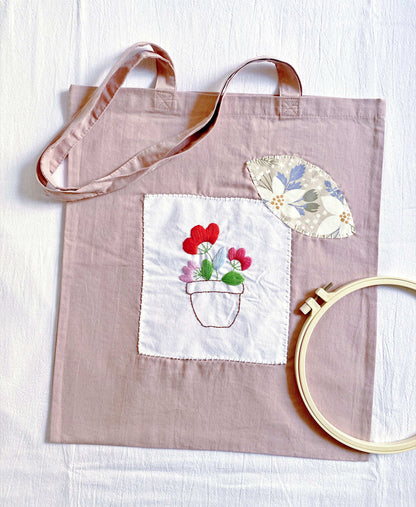 artisanal floral embroidery tote for sustainable gifting ideas