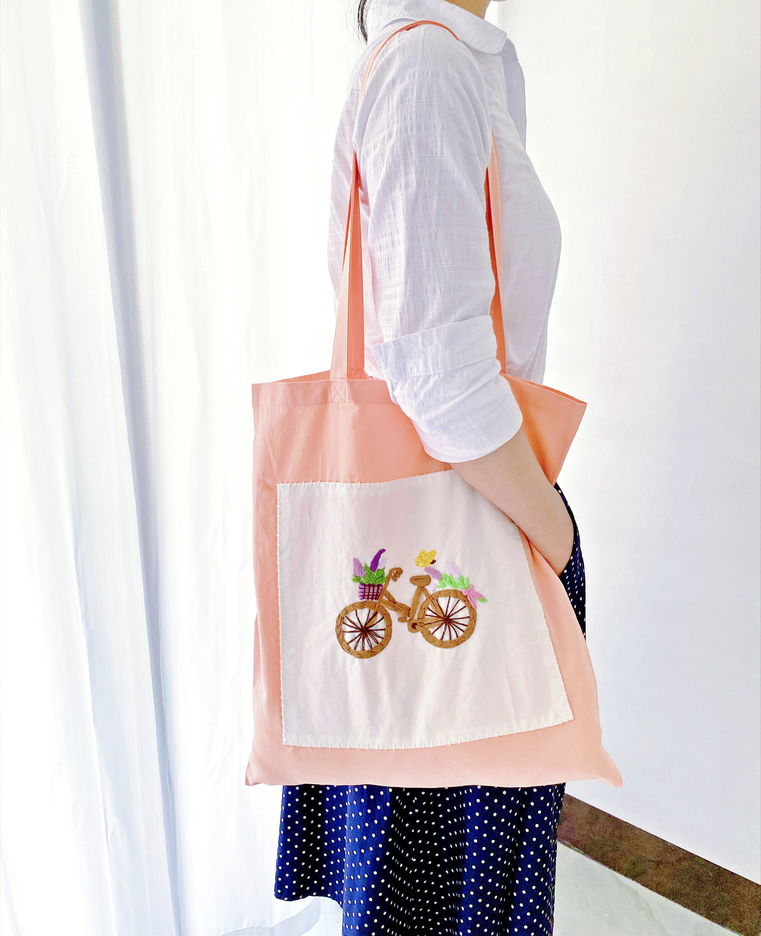 casual cotton canvas tote for travel and errands