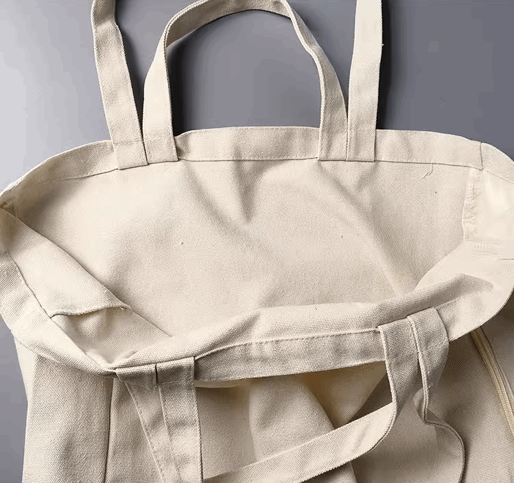 Durable Handmade Canvas Tote for Everyday Use, Shopping, and DIY Embroidery