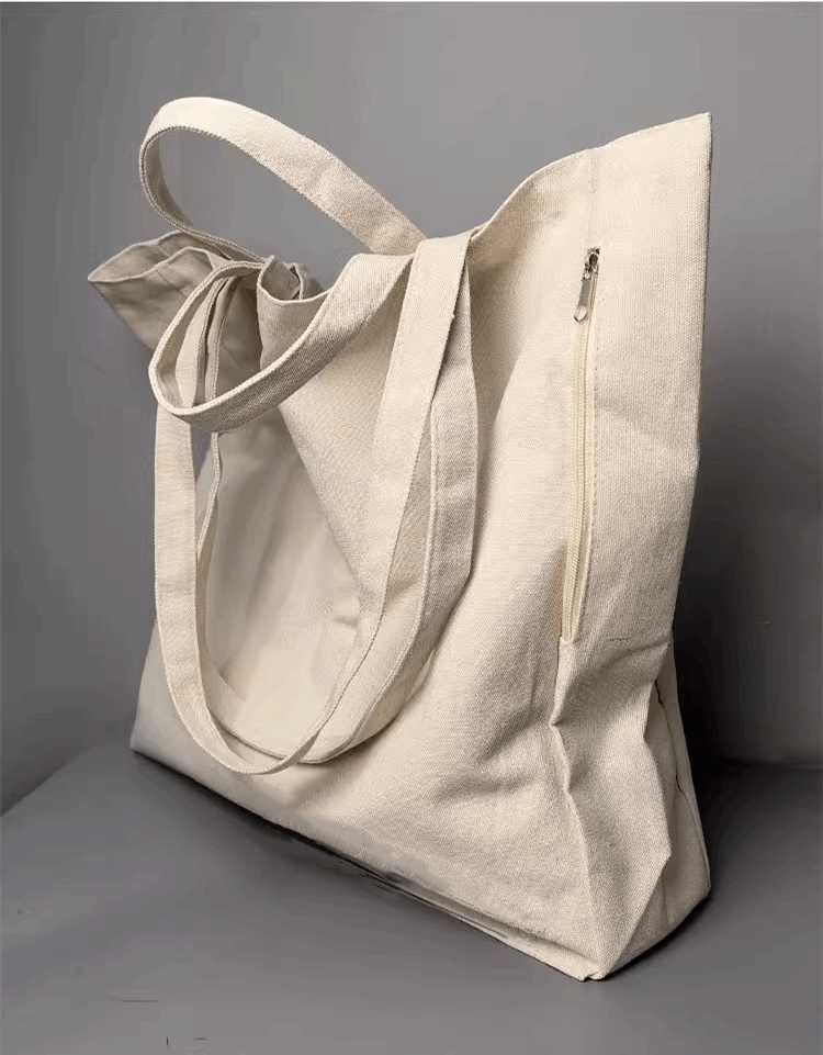 Durable Embroidered Canvas Bag for DIY Projects, Shopping, and Travel