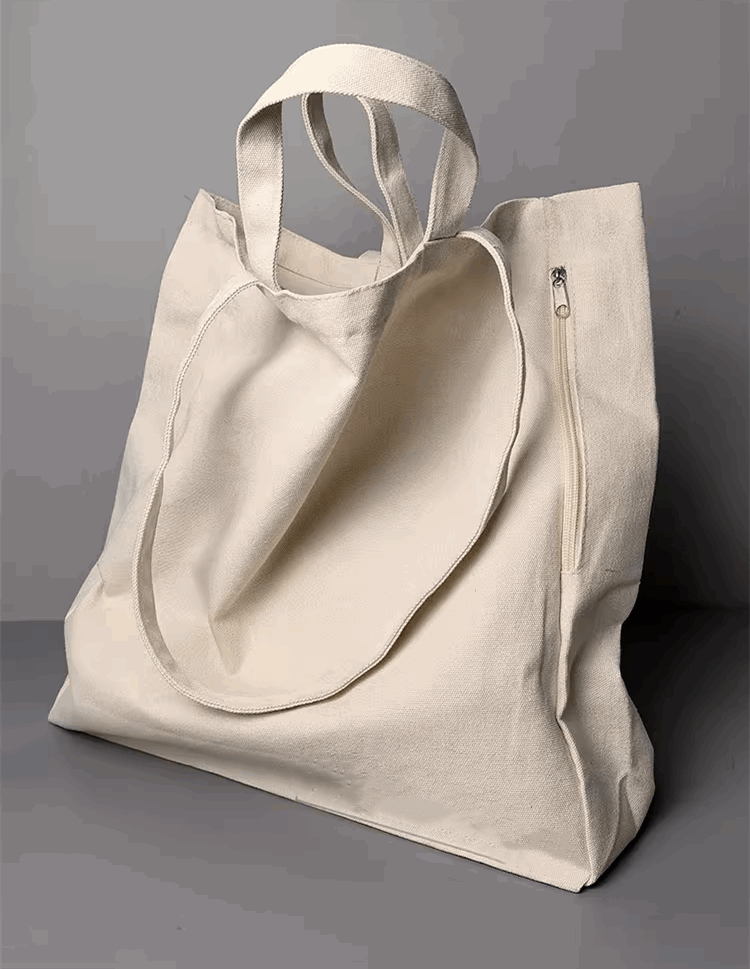 Personalized Sturdy Canvas Tote Bag for Shopping, Travel, and Daily Use