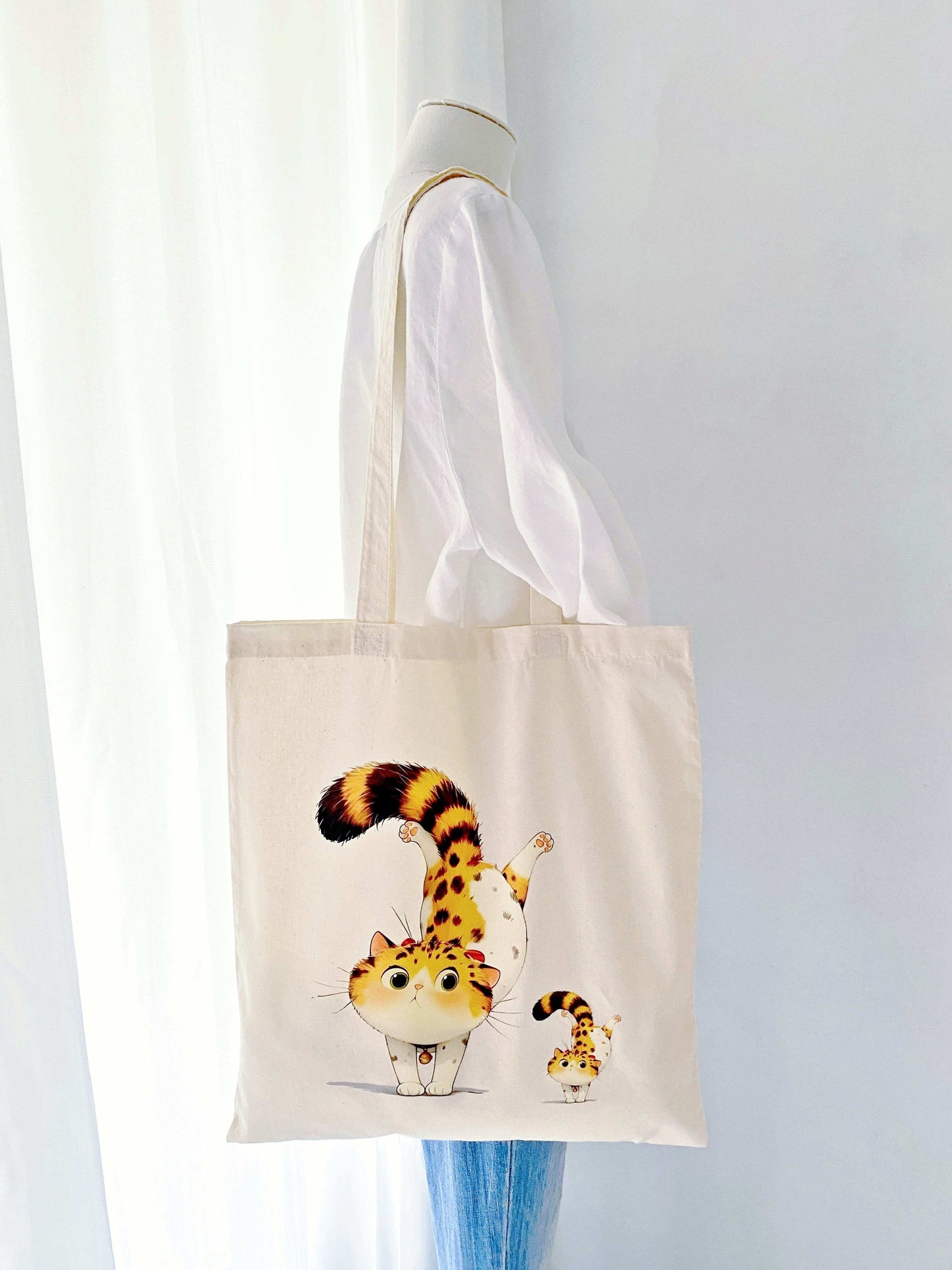 soft oversized tote bag for women with prints