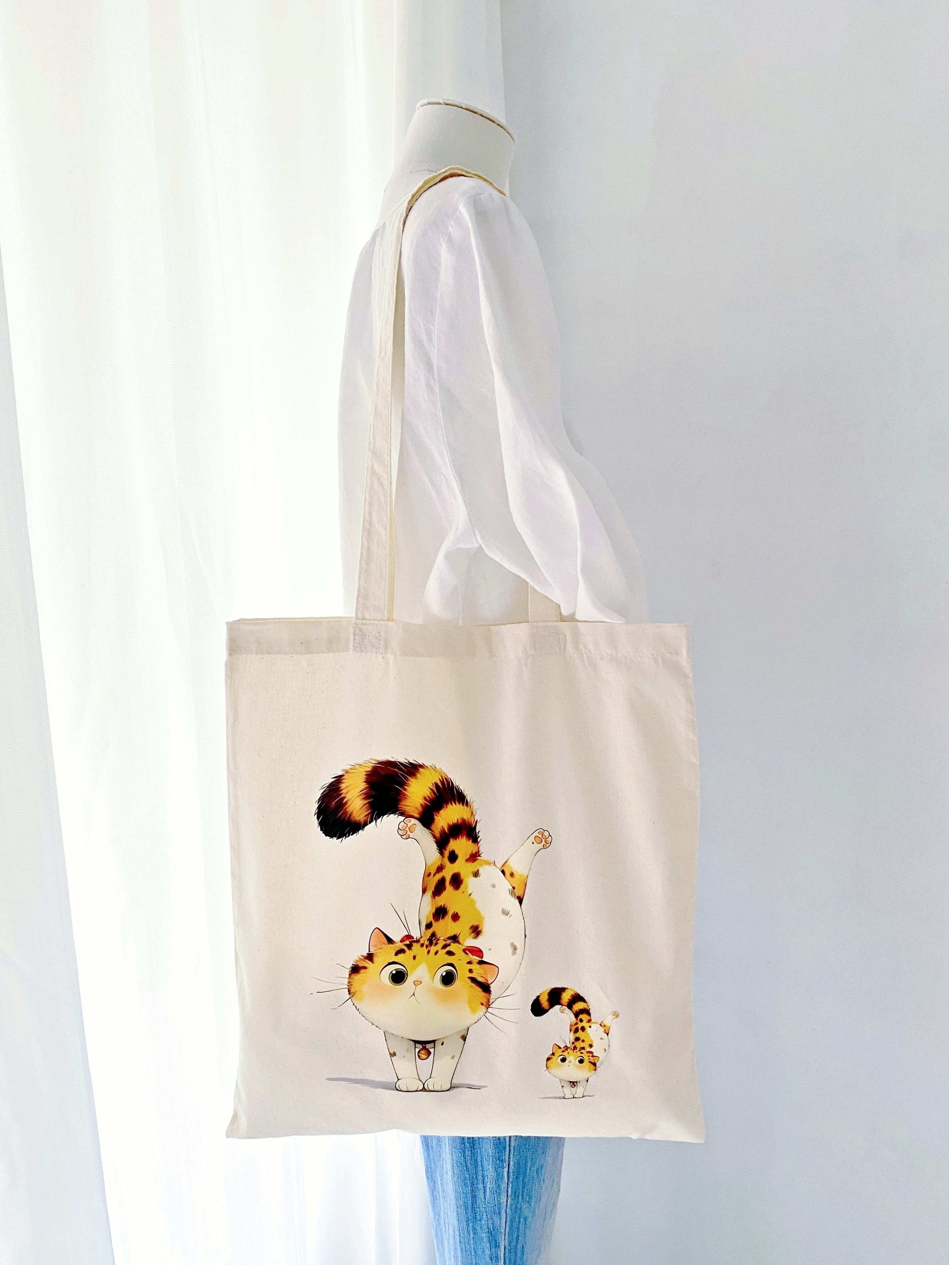 soft oversized tote bag for women with prints
