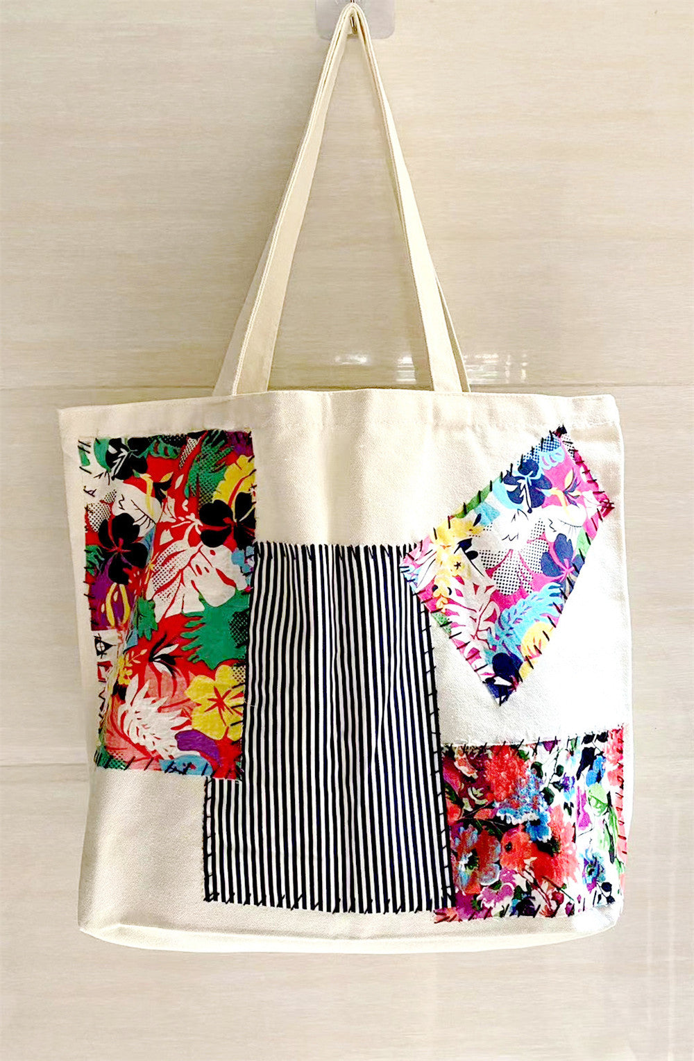 DIY Handmade Patchwork Shoulder Bag for Eco-Conscious Shoppers