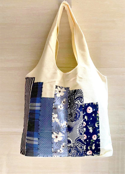 Personalized Durable Patchwork Tote Bags for Sustainable Living