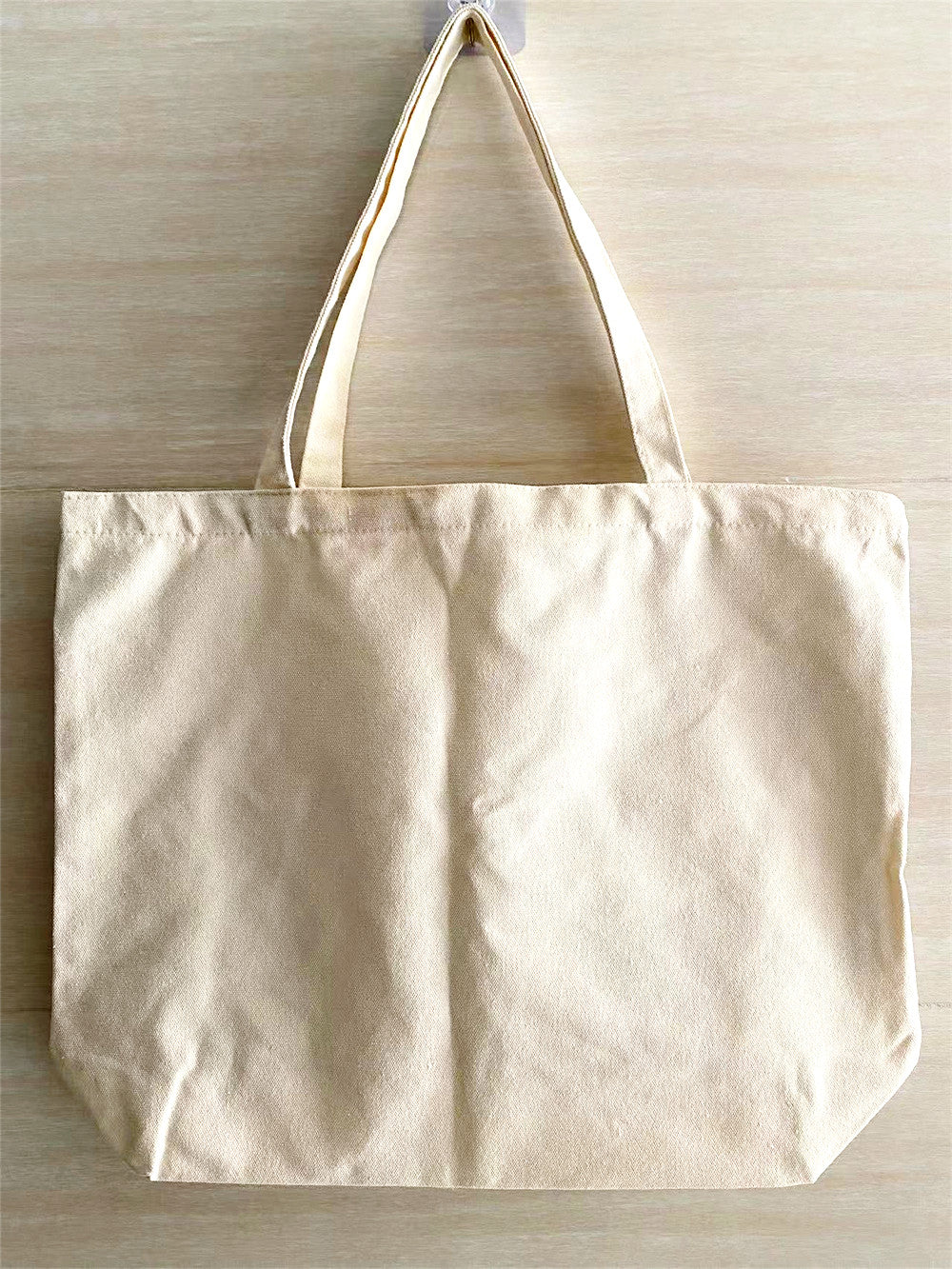 Unique Handmade Fabric Tote Bag with Custom Stitching