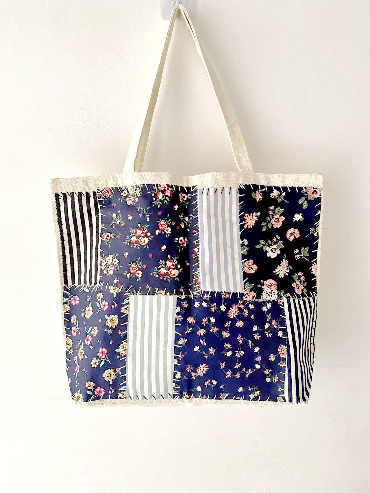 Artistic and Sustainable Handmade Patchwork Bag for Conscious Shoppers