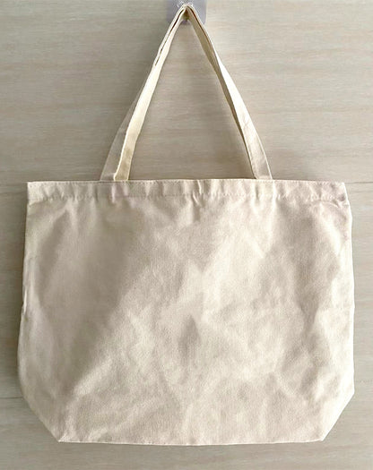 Spacious Handcrafted Canvas Tote Bag for Groceries and Daily Essentials