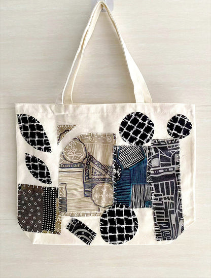 DIY Patchwork Design Tote Bag For Women