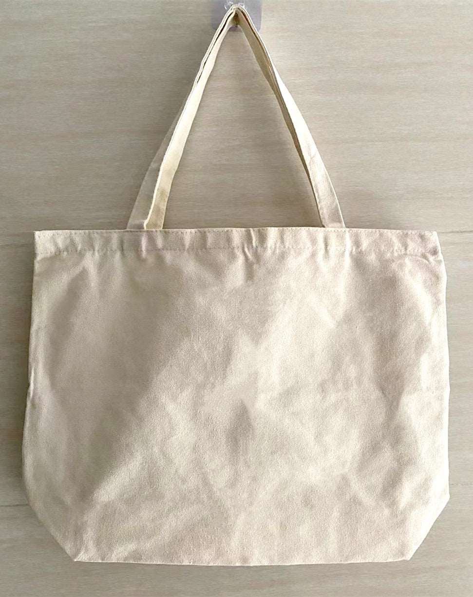 Large Capacity Durable Canvas Shopping Bag for Daily Use