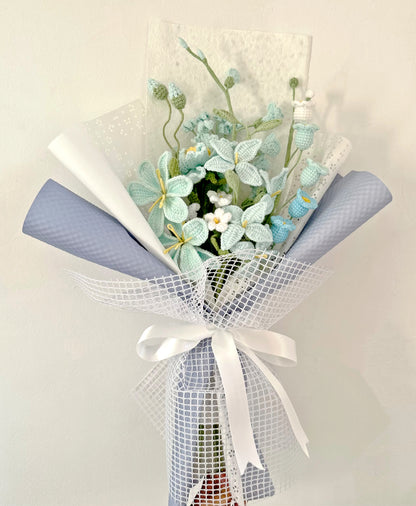 Custom Handmade Crochet Blossom Bouquets for Home Decor
