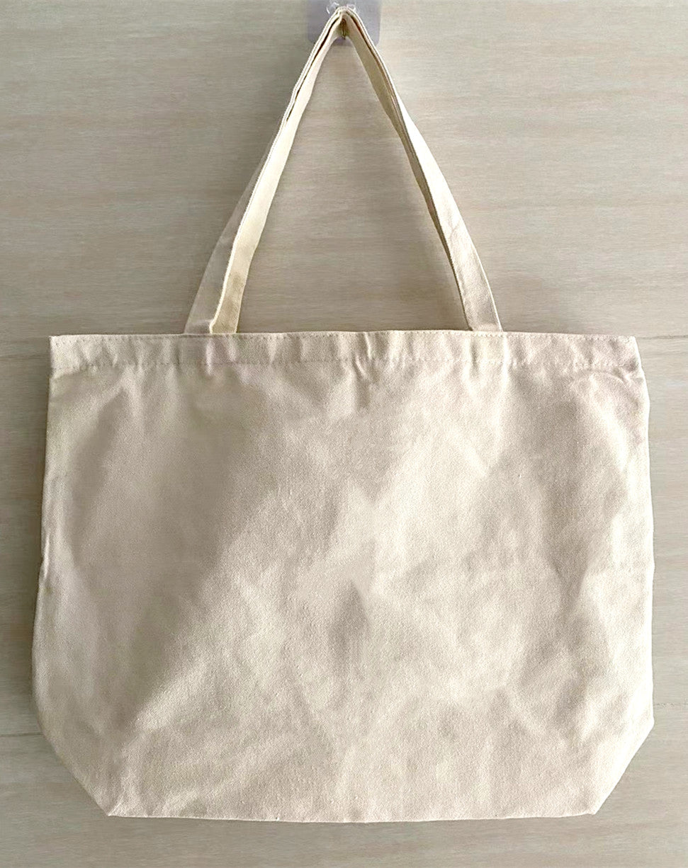 Artisan Handcrafted Canvas Tote Bag with Hand-Stitched Patchwork Design