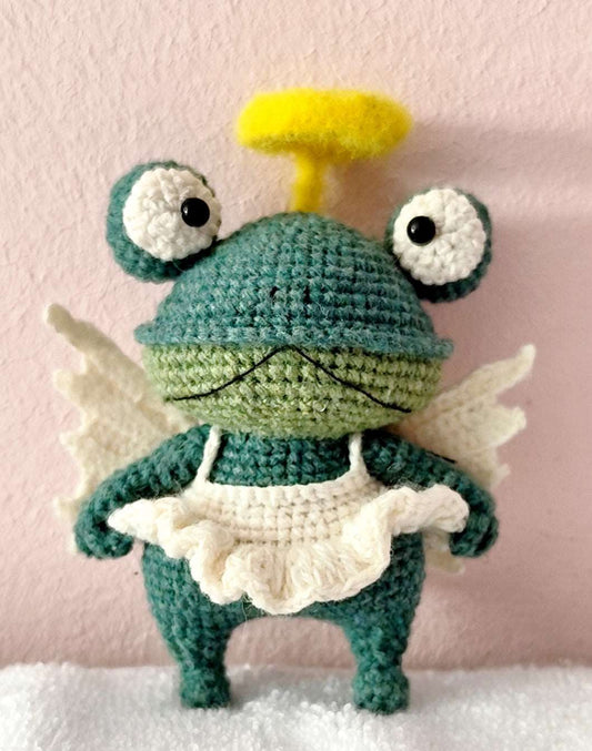 Charming Frog Doll Decoration for Nursery Décor